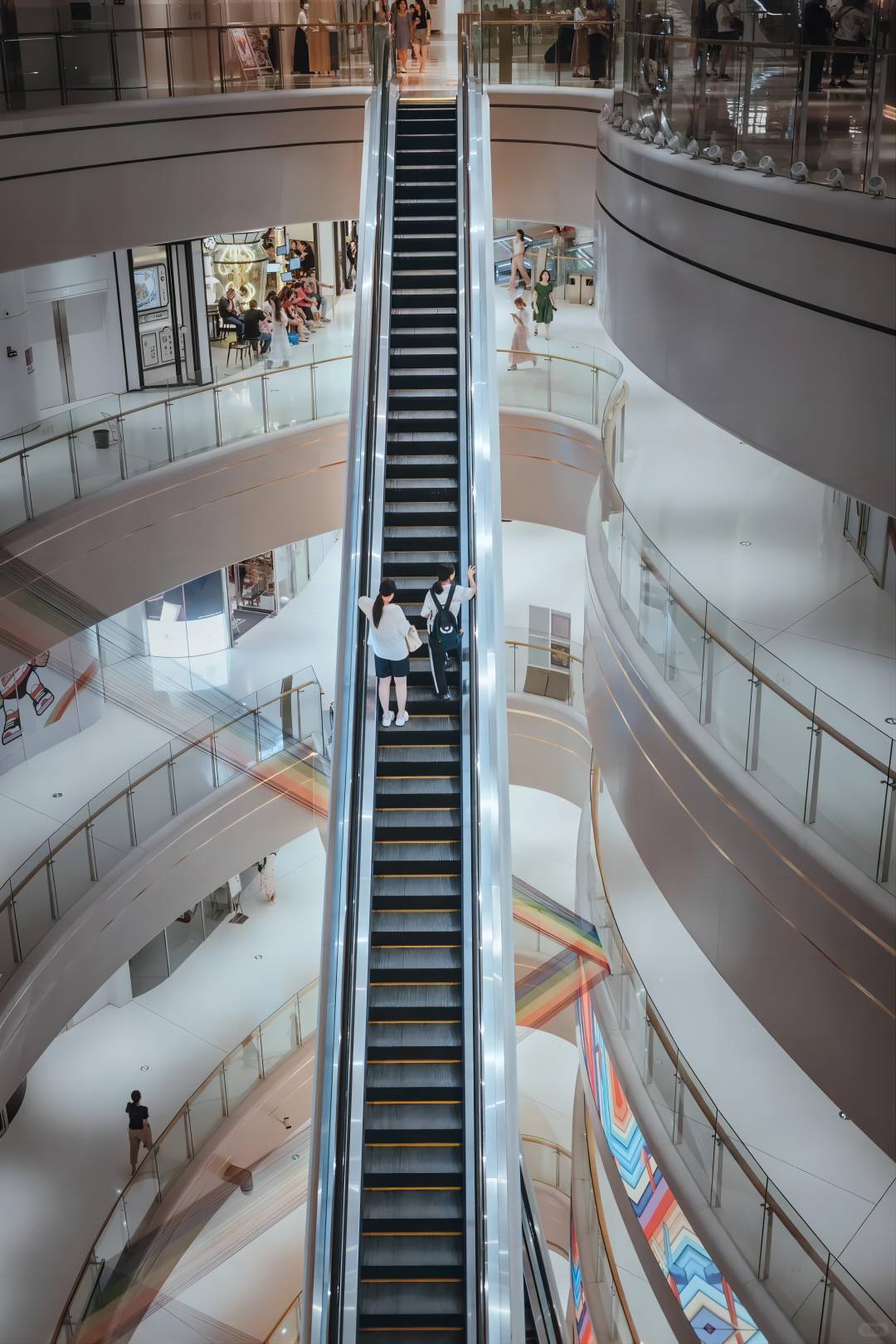 Einkaufszentrum Rolltreppe
